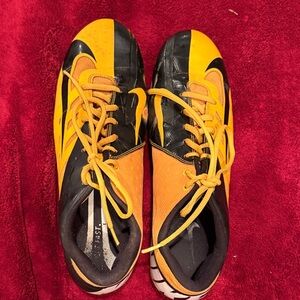 Nike Black and Yellow Athletic Cleats Size 12